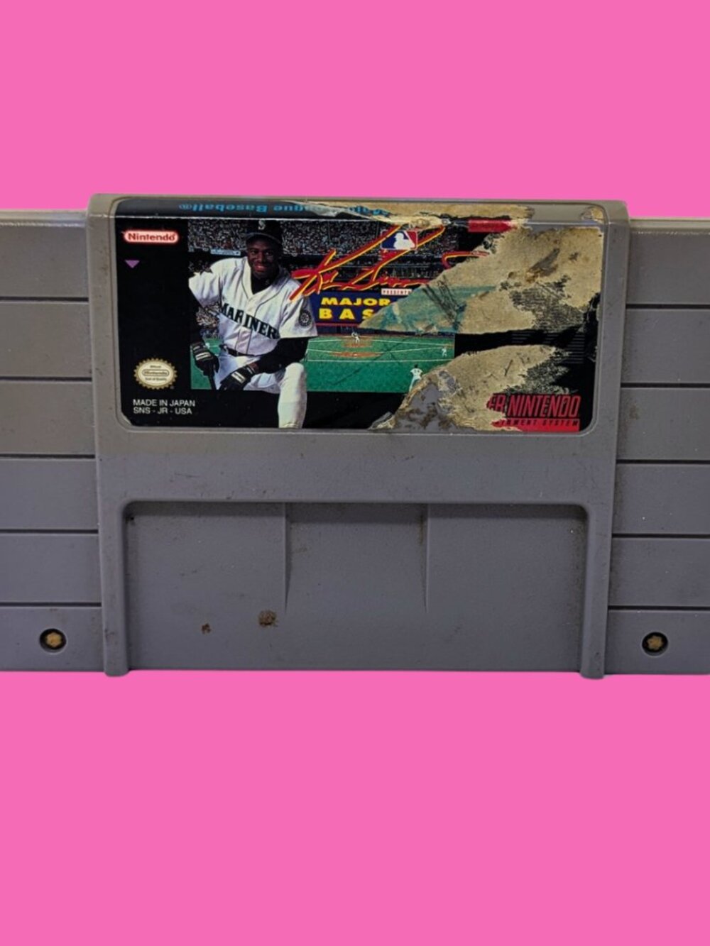 Nintendo Game Ken Griffey Jr. Presents Major League Baseball Super Nintendo
